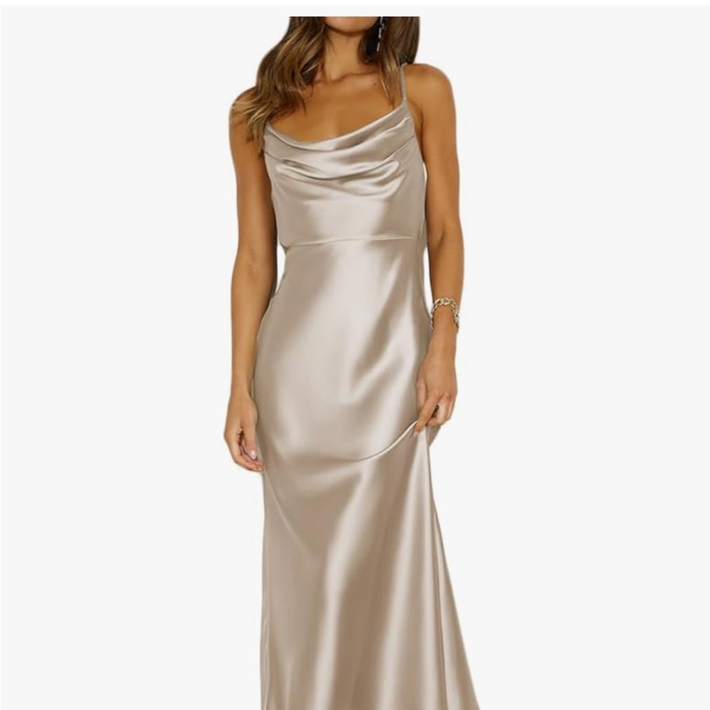 Chic Satin Evening Dress